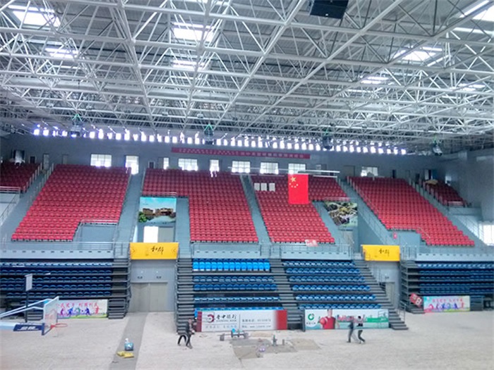 荥阳电厂体育馆网架加工